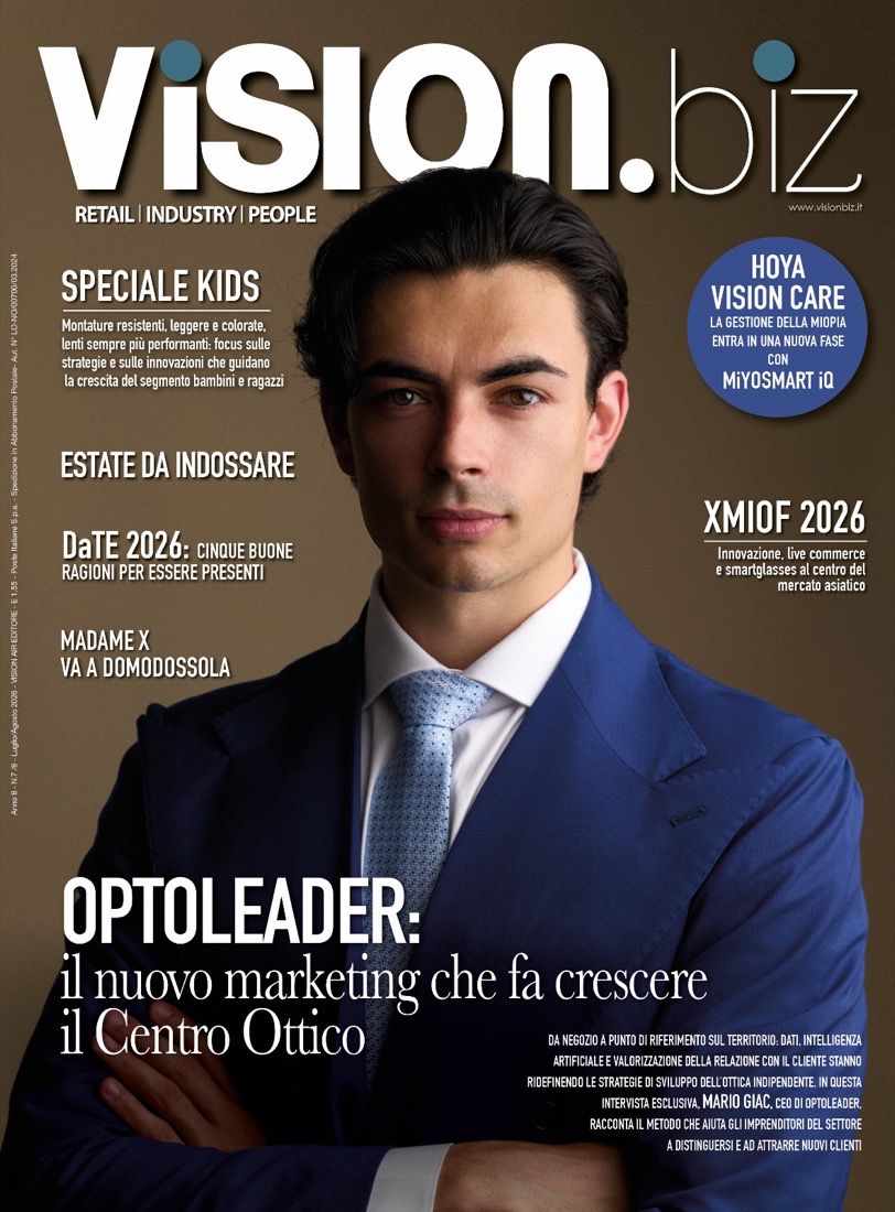 Mario Giac in copertina sulla rivista VISION.biz